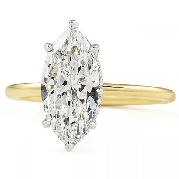 marquise yg engagement ring