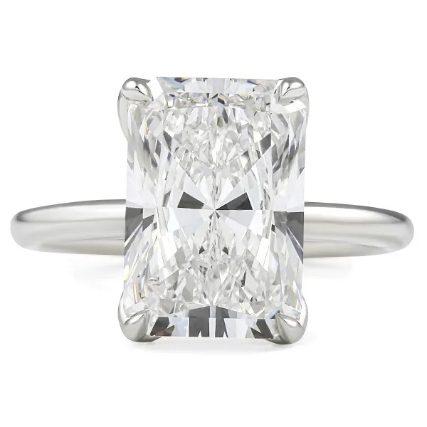 Radiant Cut Lab Engagement Ring