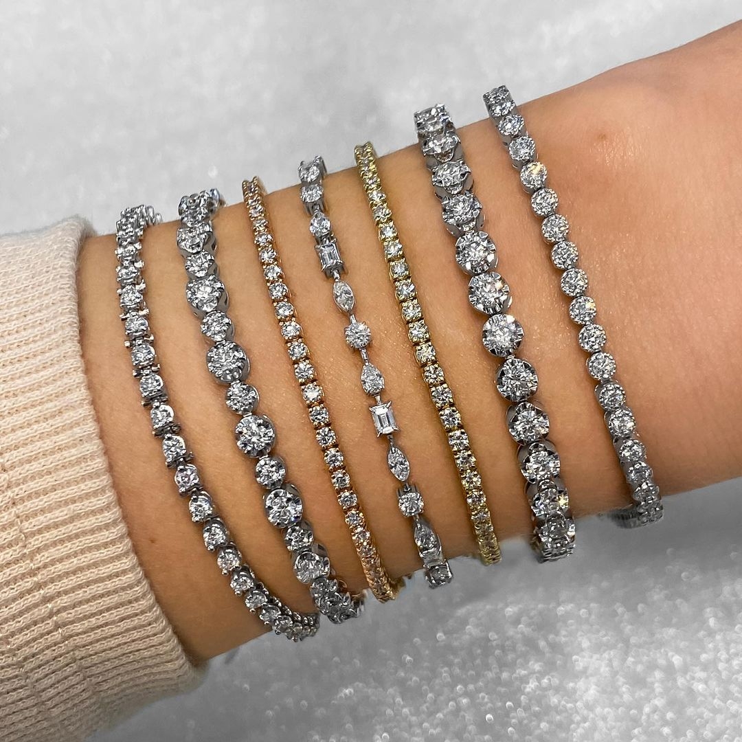 Tennis bracelet stack