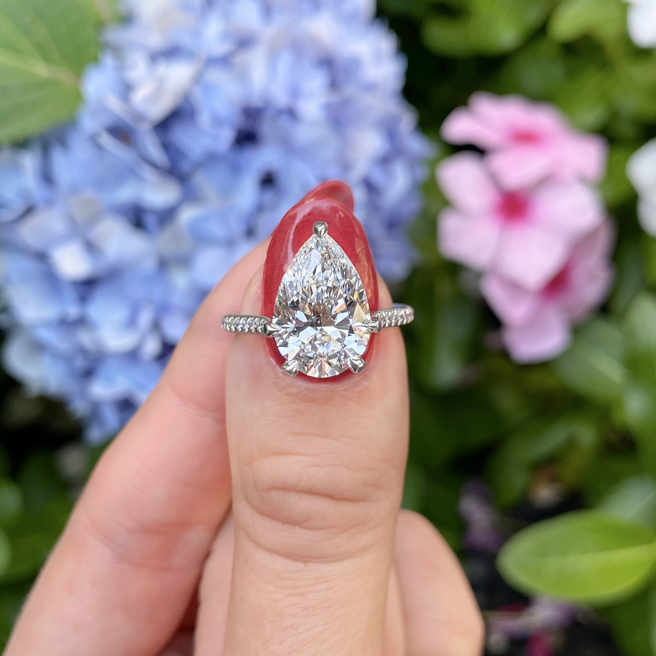 Pear cut diamonds are PEAR-fect 