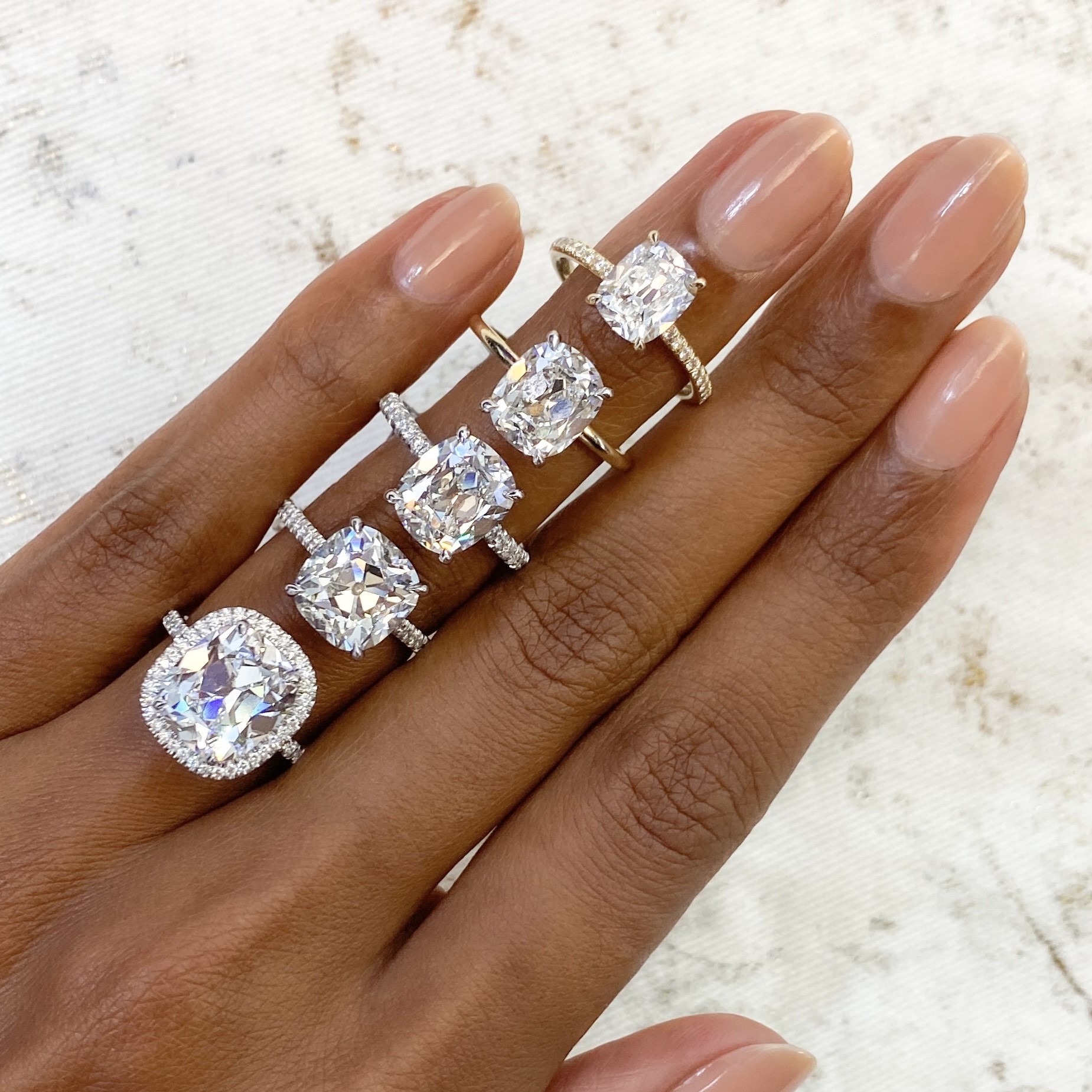 Level up your antique cushion cut ring