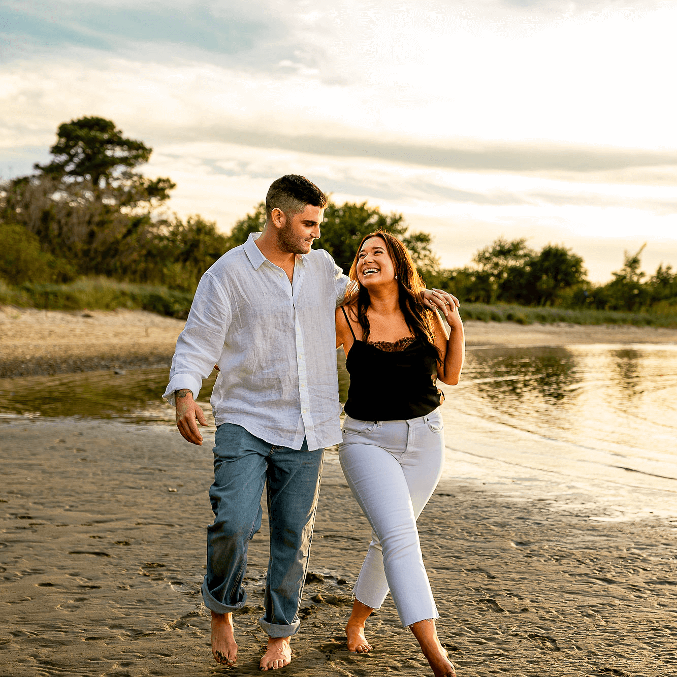 Hannah & Tyler Showing Diamond Engagement Ring in Shenandoah Valley, Virginia