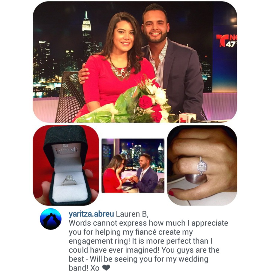 Recently Engaged Couple Show Their Engagement Ring