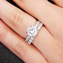 Wider Band Engagement Rings