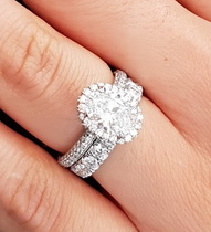 Multi-Row Band Engagement Rings